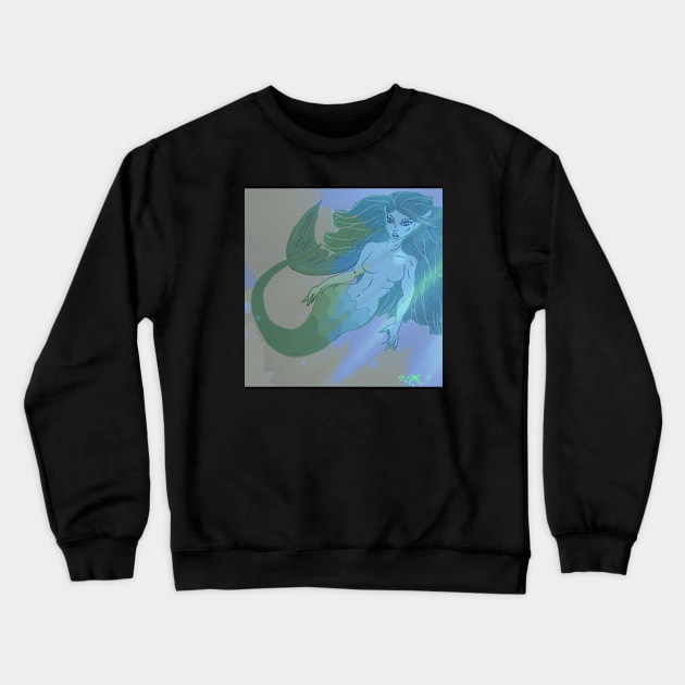 Mermaid Crewneck Sweatshirt by TonyBreeden